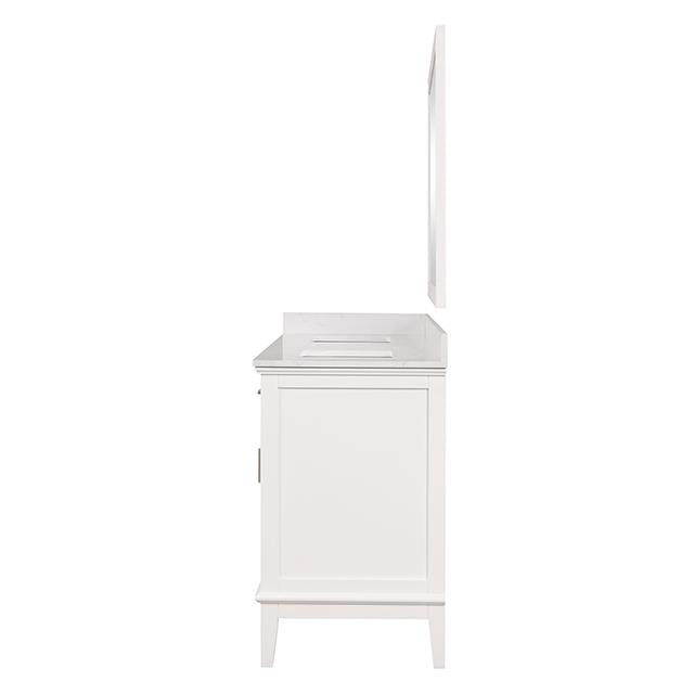Furniture of America Almeria TM-CT005WH-72+05WH+M Vanity Set with Mirror IMAGE 3