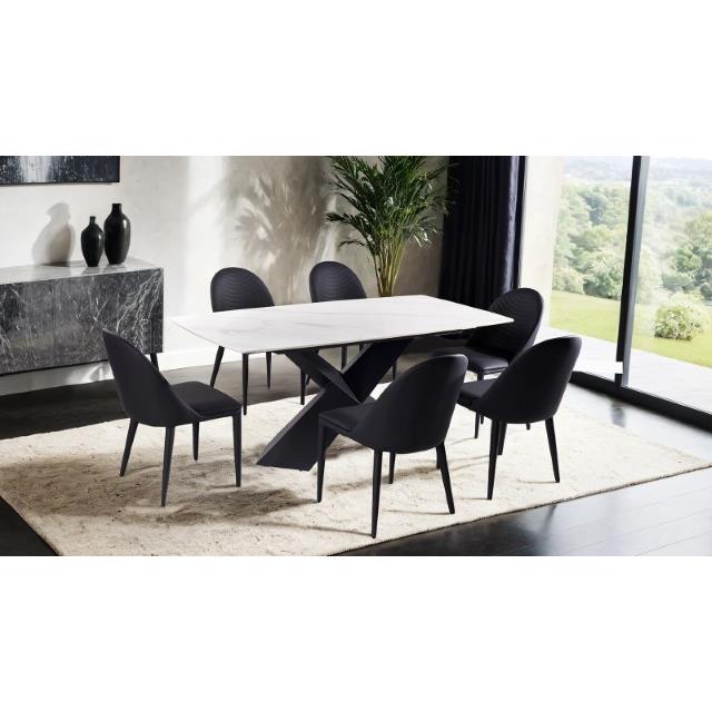 Furniture of America Lenvik FM3700BK-SC-2PK Set Of 2 Side Chair IMAGE 2