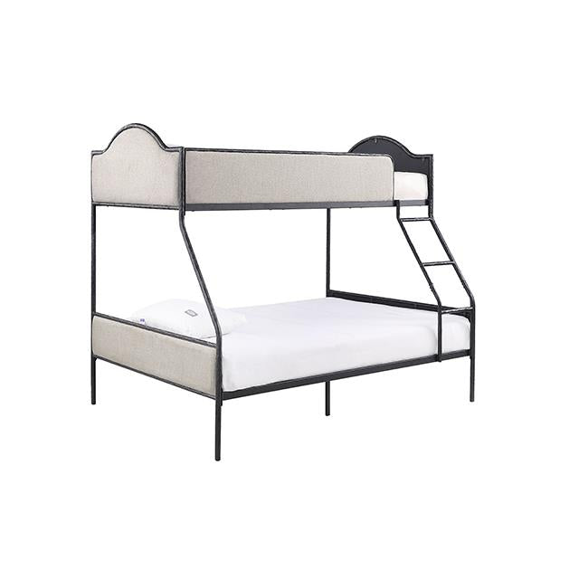 Furniture of America Forli FM-BK700BK-TF Twin/Full Bunk Bed IMAGE 3