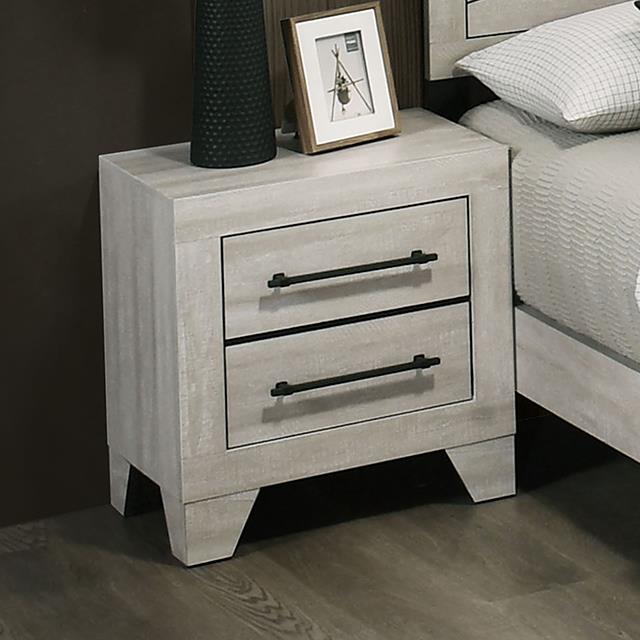 Furniture of America Dubuque FM72003LG-N Nightstand IMAGE 1