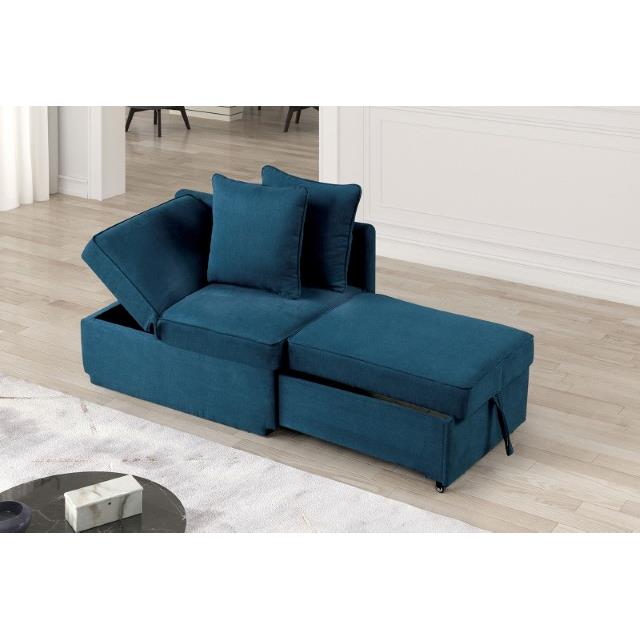 Furniture of America Woburn FM6962BL Convertible Chair IMAGE 2