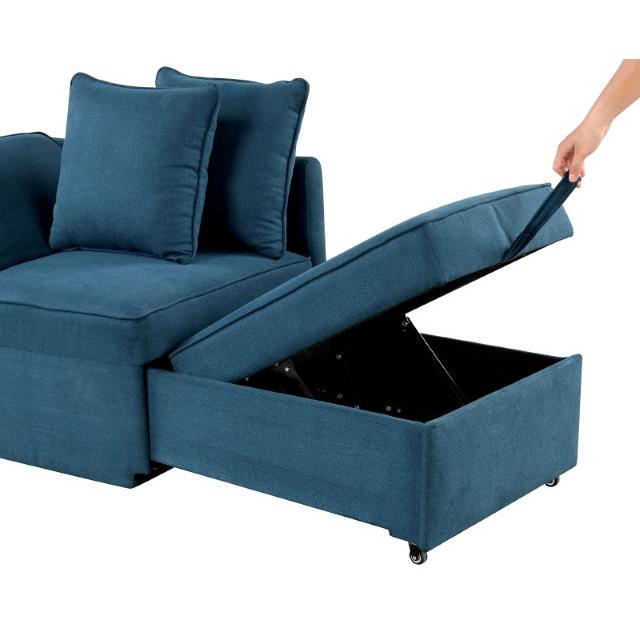 Furniture of America Woburn FM6962BL Convertible Chair IMAGE 9