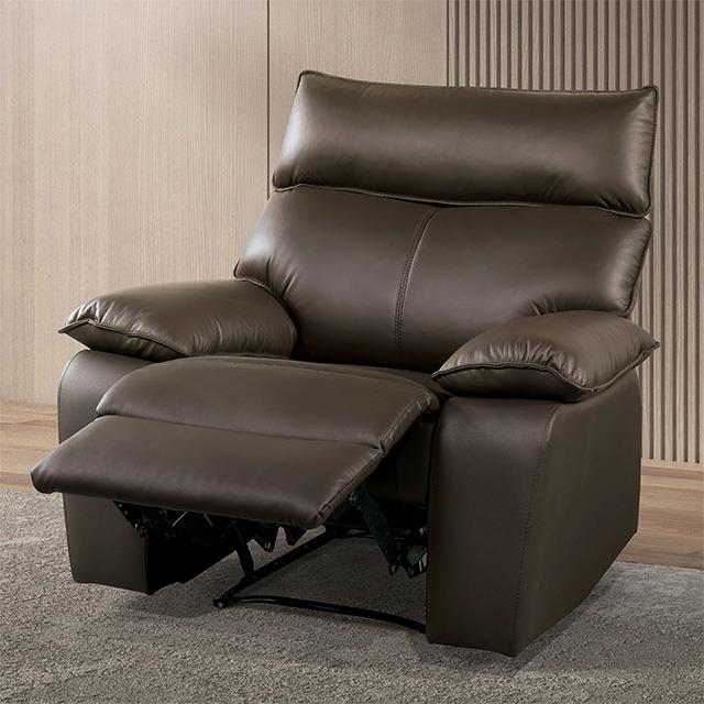 Furniture of America Onoria FM69008BR-CH-M Manual Recline Chair IMAGE 1