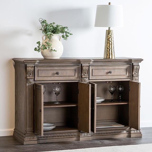 Furniture of America Seven Oaks FM3418AK-SV Sideboard IMAGE 2