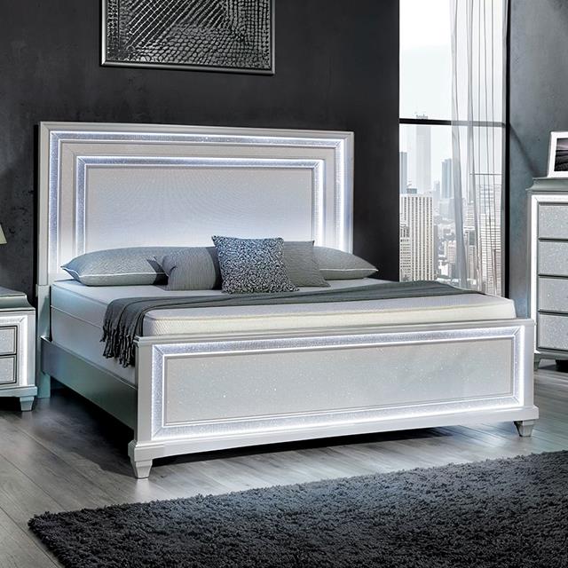 Furniture of America Galea FM74006SV-Q-BED Queen Bed IMAGE 1