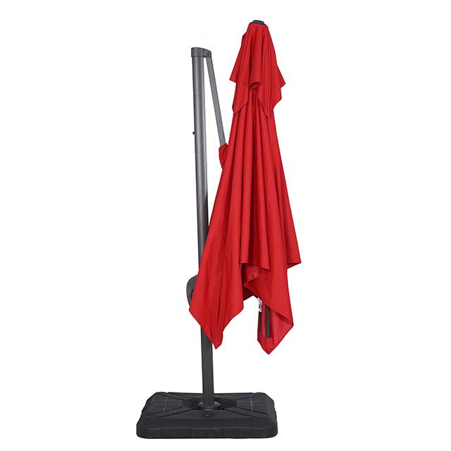 Furniture of America Hero LA-A028RD+BASE 10" Square Umbrella with Double Top & 37" Large Base IMAGE 2