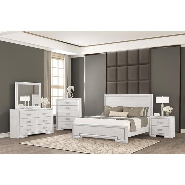 Furniture of America Basilone FM7440WH-EK-BED King Bed IMAGE 2