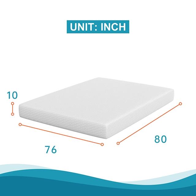 Furniture of America Artemisia DM530-CK 10" California King Memory Foam Mattress IMAGE 3