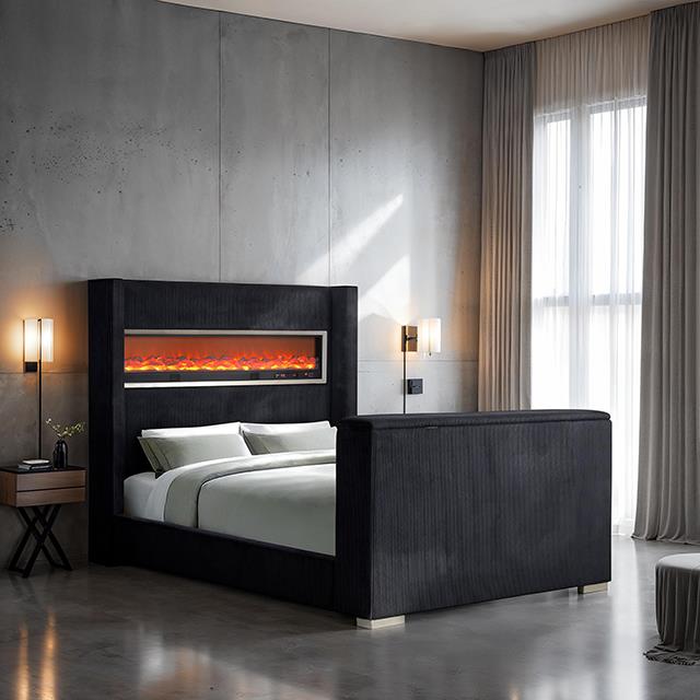 Furniture of America Sumter FM74004BK-EK-BED King Bed IMAGE 2