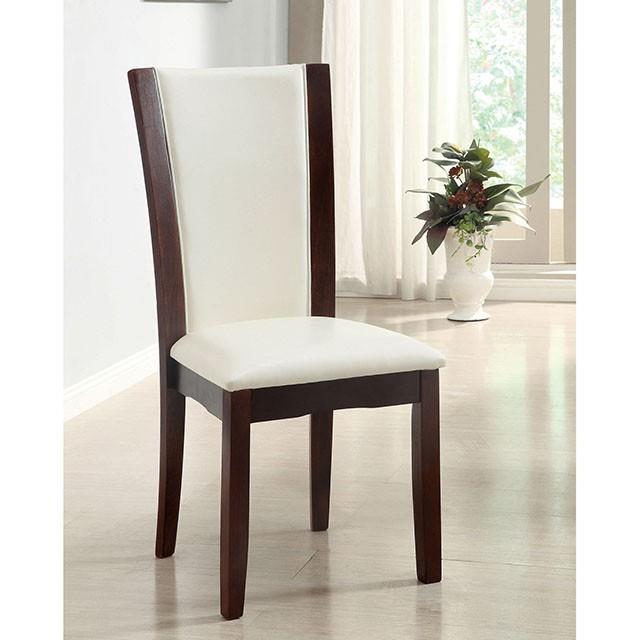 Furniture of America Manhattan CM3710T-WH-7PC 7 Pc Dining Table Set IMAGE 4