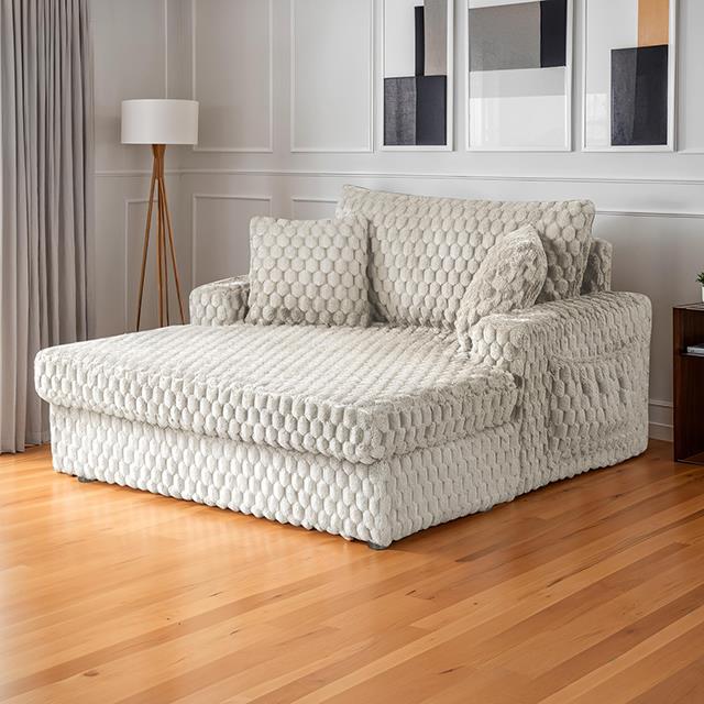 Furniture of America Ferryhill SL69000TP-PK 2-Arm Chaise IMAGE 1