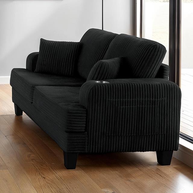 Furniture of America Moretaine SL6932BK-LV-PK Loveseat IMAGE 1