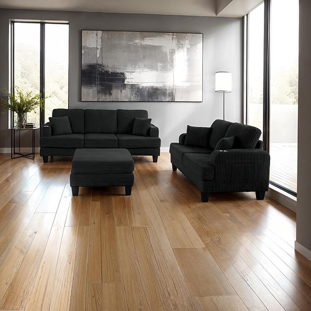 Furniture of America Moretaine SL6932BK-LV-PK Loveseat IMAGE 2