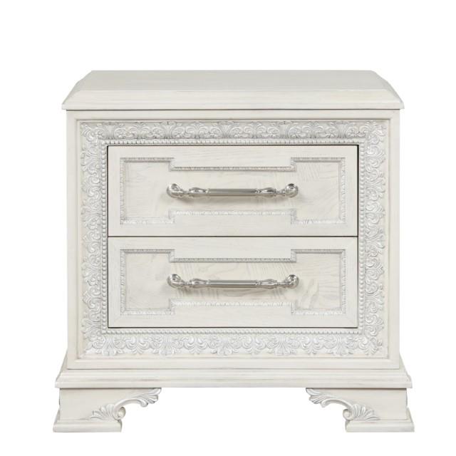 Furniture of America Stella Mia FM70000WH-N Nightstand IMAGE 4