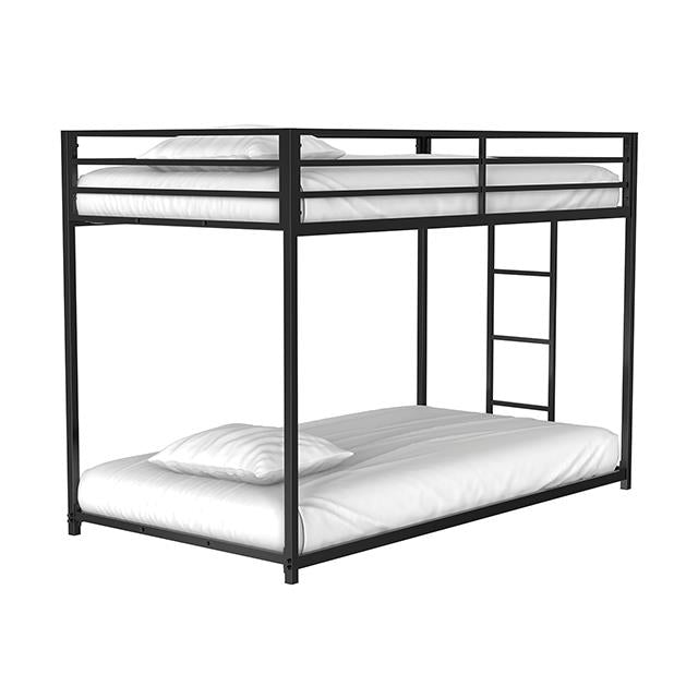 Furniture of America Rothwell FM-BK1200BK-TT Twin/Twin Metal Bunk Bed IMAGE 3