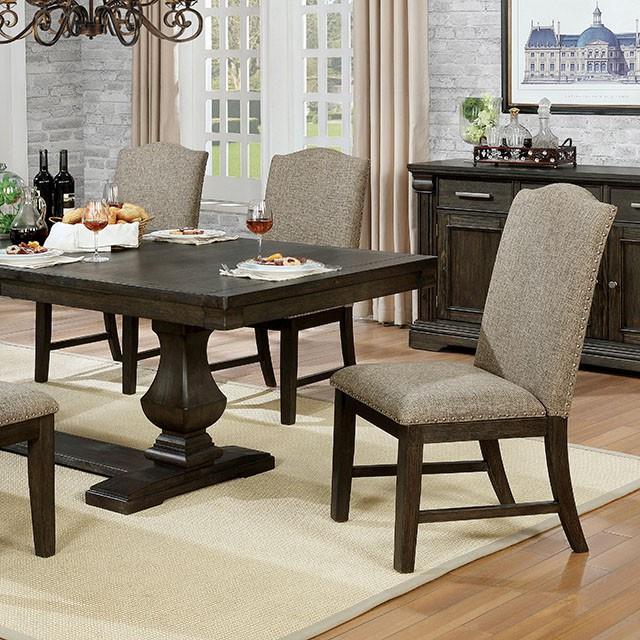 Furniture of America Faulk CM3310T-6PC 6 Pc Dining Table Set with Bench IMAGE 2