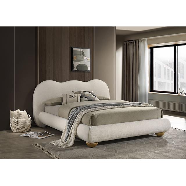 Furniture of America Finamore FM72005WH-EK-BED King Bed IMAGE 2