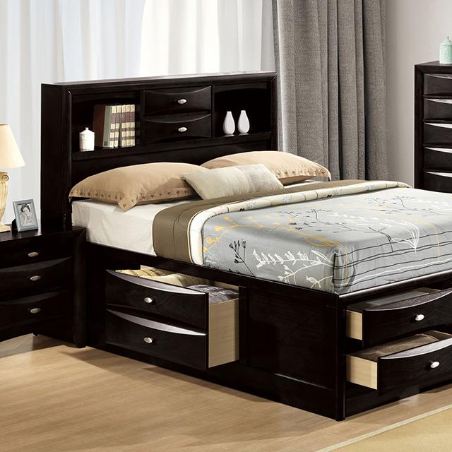 Furniture of America Zosimo FM7210BK-EK-BED King Storage Bed IMAGE 1