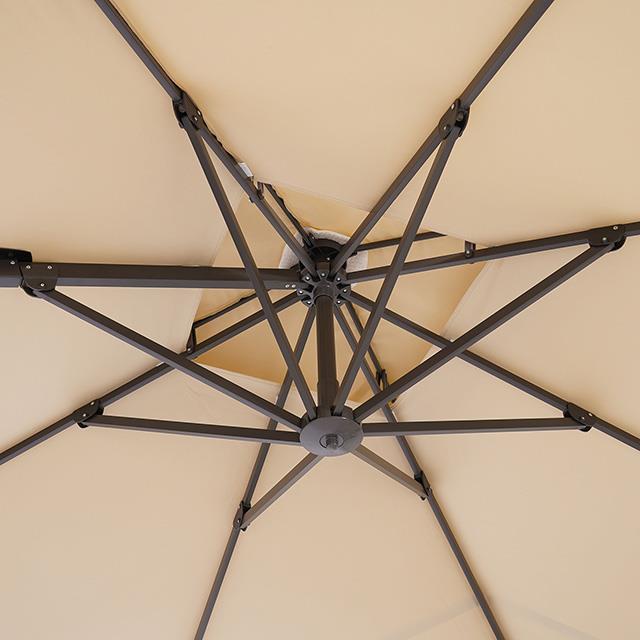 Furniture of America Fida LA-A029BG+BASE 8" Square Umbrella with Double Top & 37" Large Base IMAGE 12