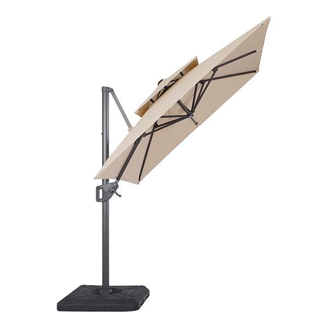 Furniture of America Fida LA-A029BG+BASE 8" Square Umbrella with Double Top & 37" Large Base IMAGE 4