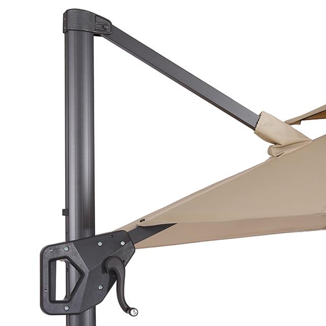 Furniture of America Fida LA-A029BG+BASE 8" Square Umbrella with Double Top & 37" Large Base IMAGE 7