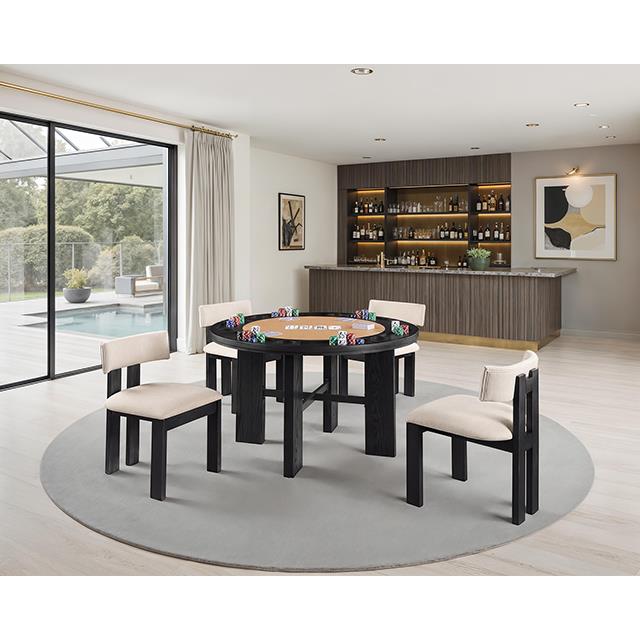 Furniture of America Gaetani FM-GM701BK-T-5PC 5 Pc Dining Table Set IMAGE 2