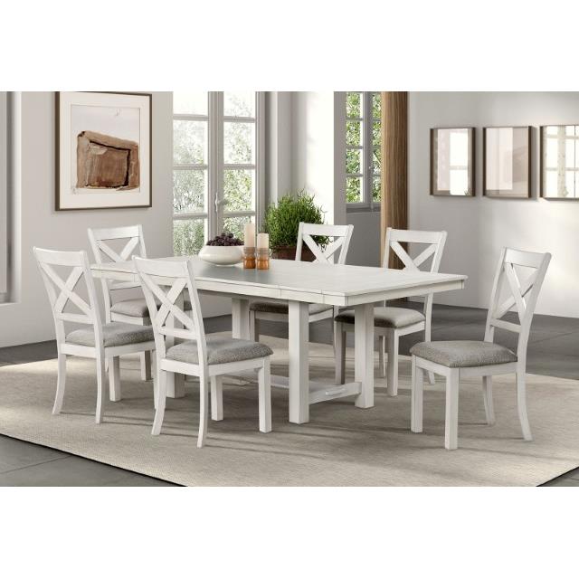 Furniture of America Ferrone FM3429WH-T Dining Table IMAGE 8