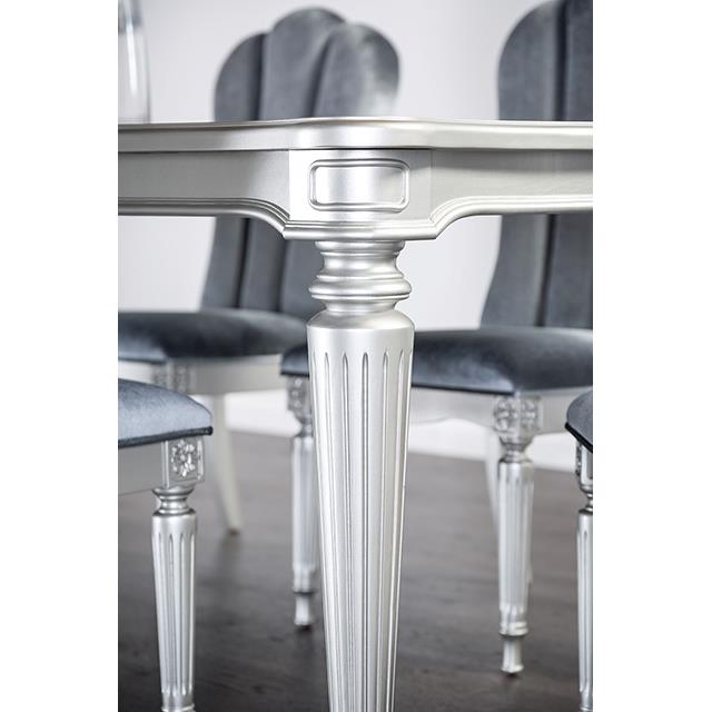 Furniture of America Melodi Parc FM3416SV-T-7PC 7 Pc Dining Table Set IMAGE 4