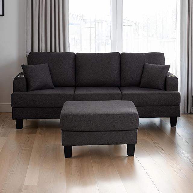 Furniture of America Cinderford SL6936DG-SF-PK Sofa IMAGE 1