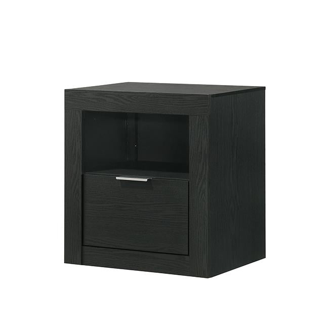 Furniture of America Altimari FM72026BK-N Nightstand IMAGE 1