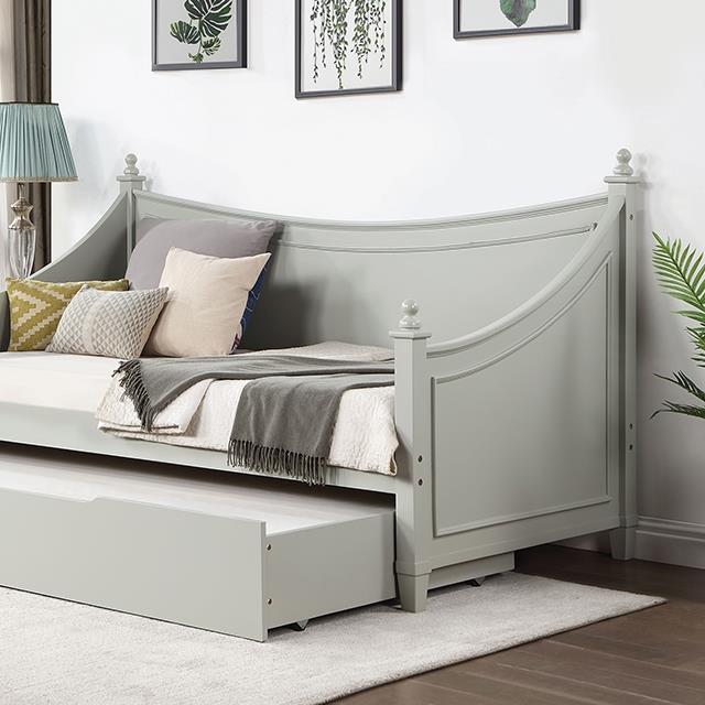 Furniture of America Lycoris CM1477GY-BED+TR Daybed IMAGE 1