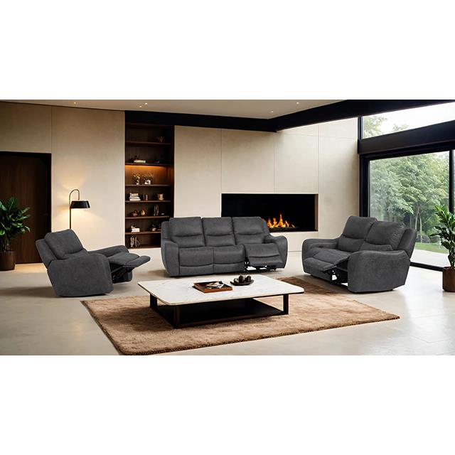 Furniture of America Demetrius CM9931DG-SF-PM-PK Power Sofa IMAGE 2