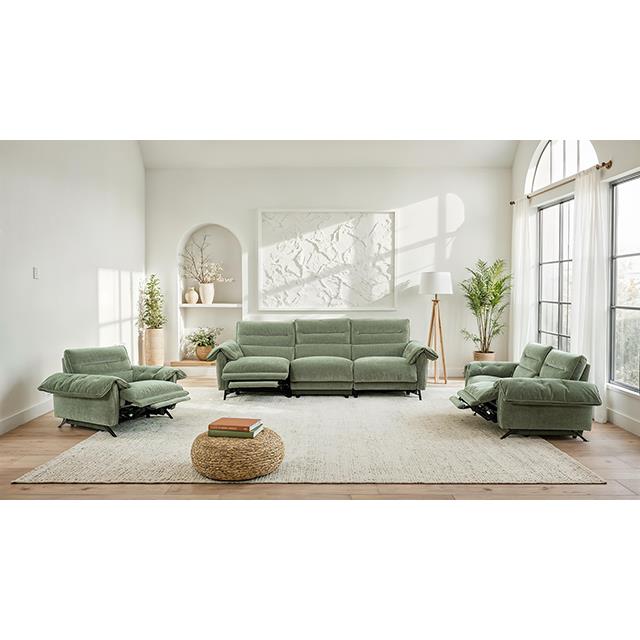 Furniture of America Morley CM9943GR-LV-PM-PK Power Loveseat IMAGE 2