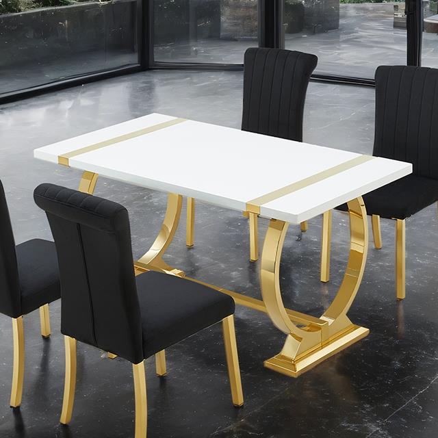 Furniture of America Holstebro FM37007GD-T 60" Dining Table IMAGE 1