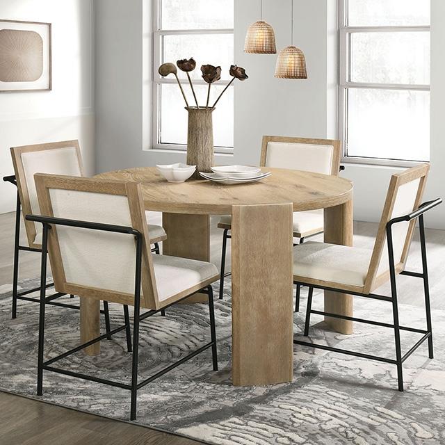 Furniture of America Edenbridge FM3220AK-RT-5PC 5 Pc Dining Table Set IMAGE 2