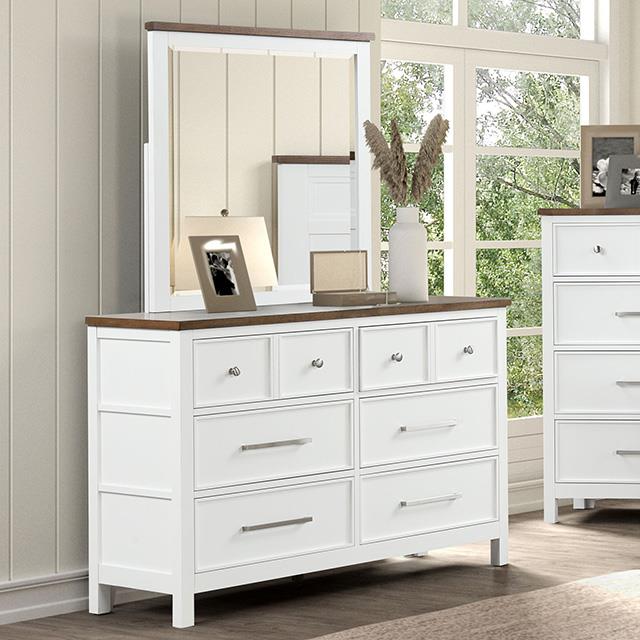 Furniture of America Pinetop FM7171WH-D Dresser IMAGE 1