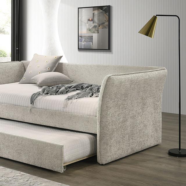 Furniture of America Yuri FM1203BG-BED Twin Daybed with Trundle IMAGE 1