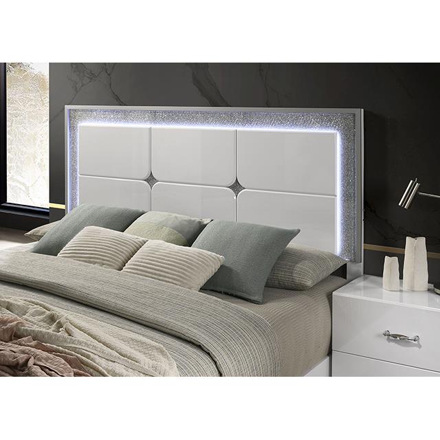 Furniture of America Stoholm FM72000WH-Q-BED Queen Bed IMAGE 4