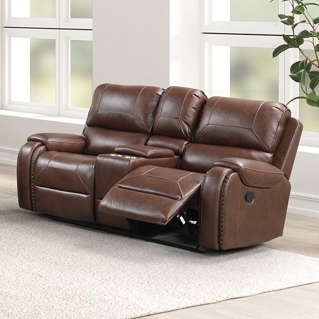 Furniture of America Tepic TM6012BR-LV Loveseat IMAGE 1