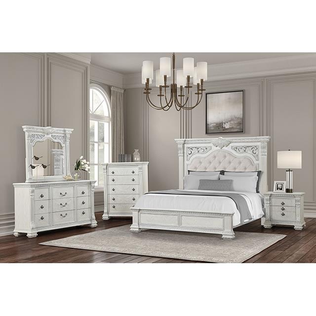 Furniture of America Promenade FM70001WH-Q-BED Queen Bed IMAGE 2