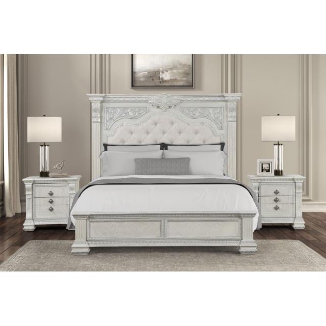 Furniture of America Promenade FM70001WH-Q-BED Queen Bed IMAGE 3