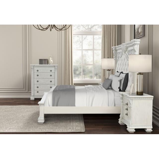Furniture of America Promenade FM70001WH-Q-BED Queen Bed IMAGE 4