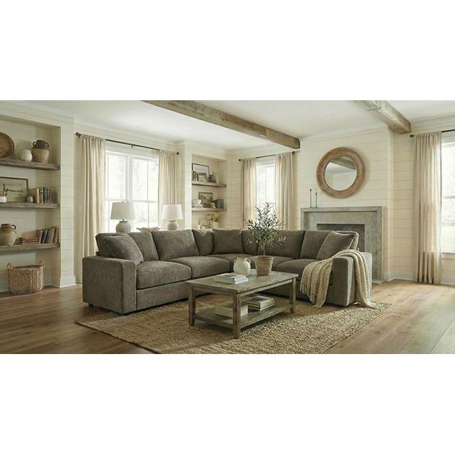 Furniture of America Crowle FM67010BR-SECT Sectional IMAGE 2