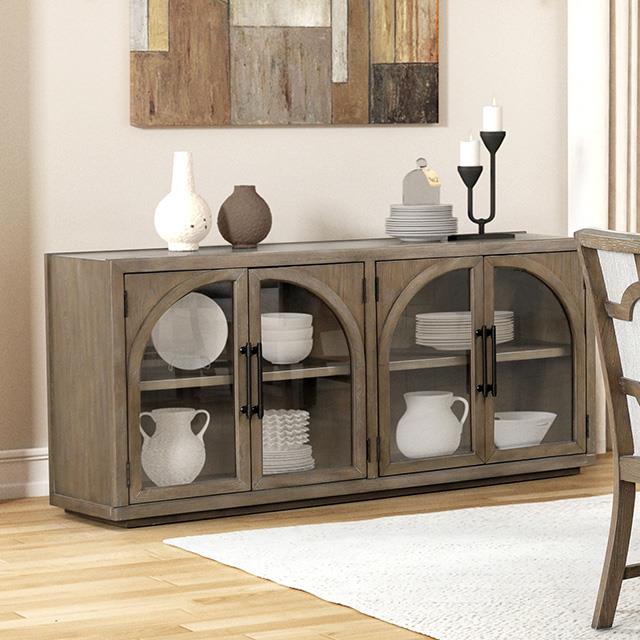 Furniture of America Clements FM3411AK-SV Sideboard IMAGE 1