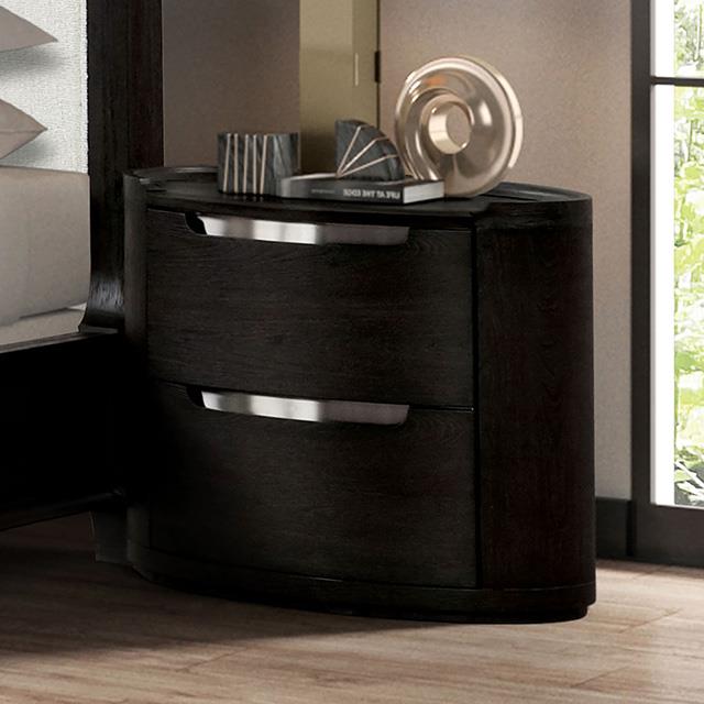 Furniture of America Osterley FM71500BK-N Nightstand IMAGE 1
