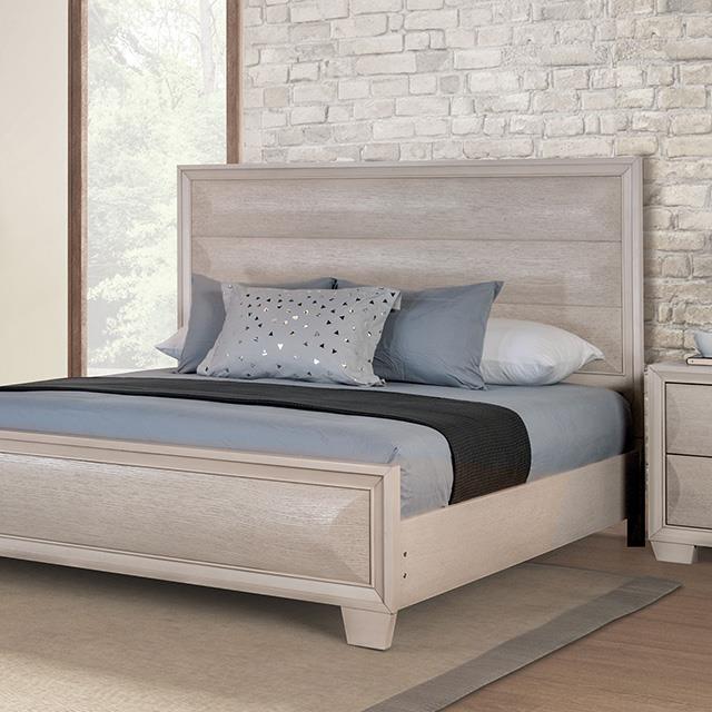 Furniture of America Hinwitz FM7399WH-EK-BED King Bed IMAGE 1