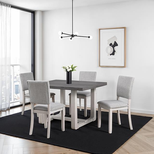 Furniture of America Sauro SL3405GY-SC-4PK Set Of 4 Upholstered Side Chair IMAGE 2