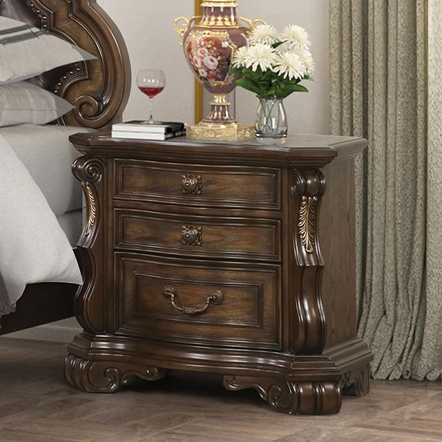 Furniture of America Leovanni FM70003DB-N Nightstand IMAGE 1