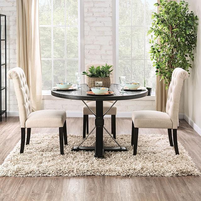 Furniture of America Alfred CM3735RT-5PC-GY 5 Pc Dining Table Set IMAGE 5