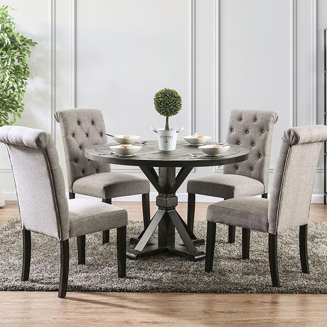Furniture of America Alfred CM3735RT-5PC-GY 5 Pc Dining Table Set IMAGE 6